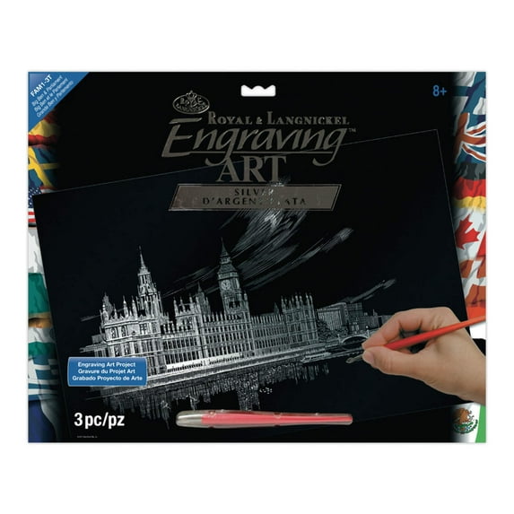 Royal & Langnickel Engraving Art™ Famous Places Silver Foil Project