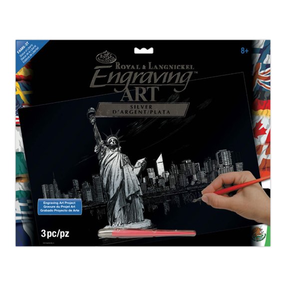 Royal & Langnickel Engraving Art™ Famous Places Silver Foil Project