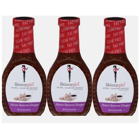 SF/FF Asian Sesame Ginger Dressing, 3 Bottles, 8 Oz
