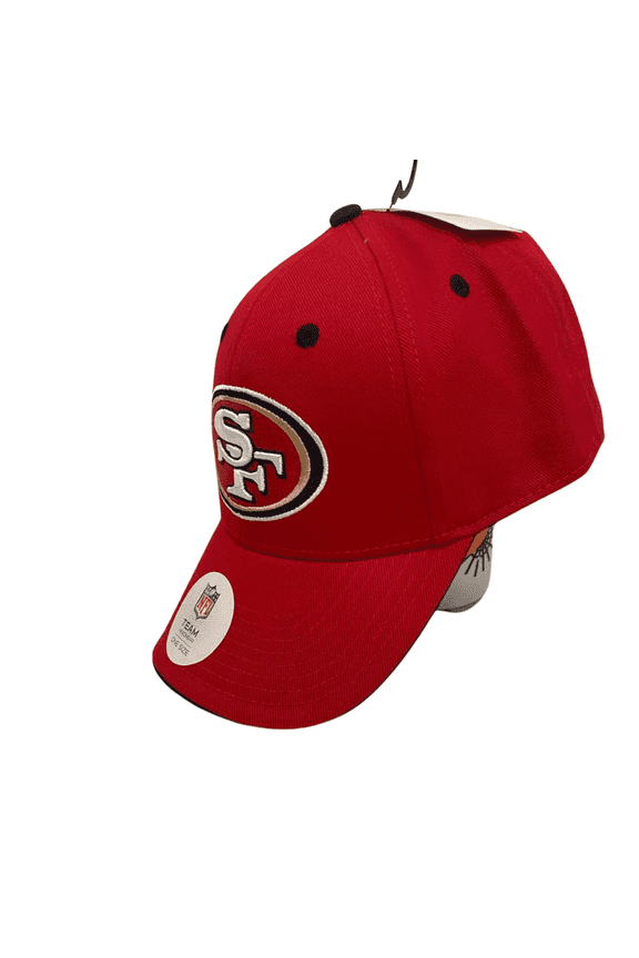 SF Red Cap for Men  Adjustable Baseball Hat, Classic Sports Style