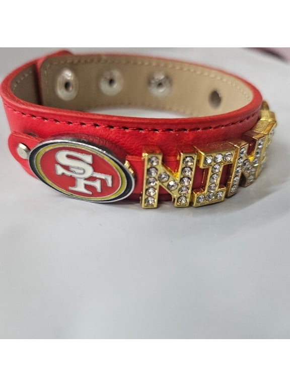 SF Rhinestone Bracelet / Bling Gift / NFL Bracelet/Football Mom