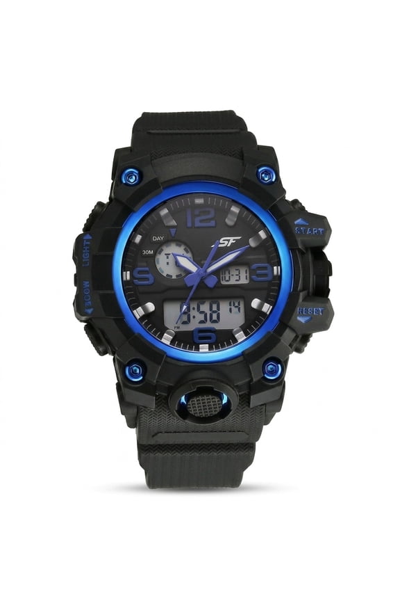 SF Sparq Ana Digi Black Dial Polyurethane Strap Watch for Men
