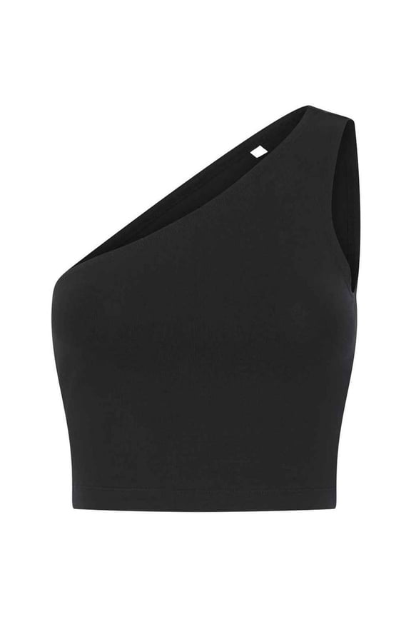 Womens One Shoulder Crop Top