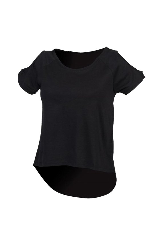SF Womens Plain Short Sleeve T-Shirt With Drop Detail