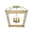 thumbnail image 1 of SF312204VB-Kuzco Lighting-Manor - 4 Light Convertible Semi-Flush Mount-Vintage Brass Finish, 1 of 1