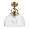 thumbnail image 1 of SF461101AG-Alora Lighting-Lancaster - 1 Light Semi-Flush Mount-11.25 Inches Tall and 11.5 Inches Wide-Aged Gold Finish, 1 of 1
