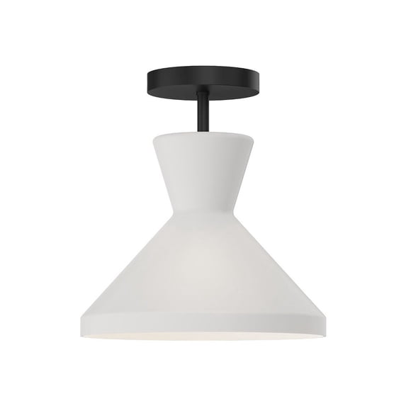 SF473710MBOP-Alora Lighting-Betty - 1 Light Semi-Flush Mount-11.13 Inches Tall and 10.25 Inches Wide-Matte Black Finish