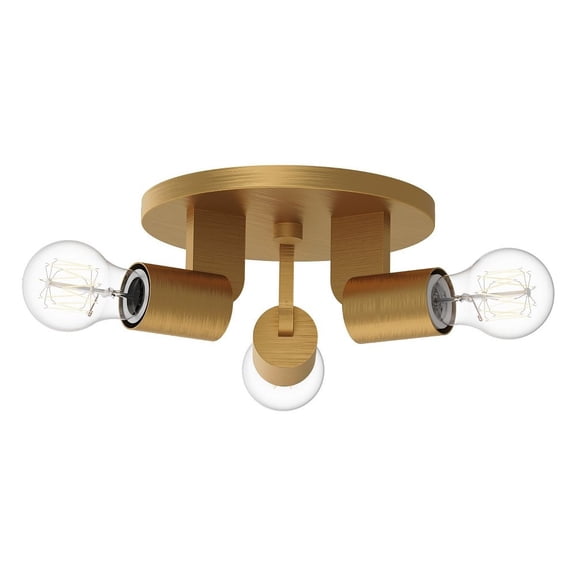 SF607003AG-Alora Lighting-Claire - 3 Light Semi-Flush Mount-4.13 Inches Tall and 9.5 Inches Wide-Aged Gold Finish