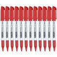SFAIH Fine Tip Dry Erase Markers 12 Pack Red Whiteboard Erasable