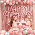 thumbnail image 1 of SFBOSF pink birthday Party Decoration Kits, 1 of 7
