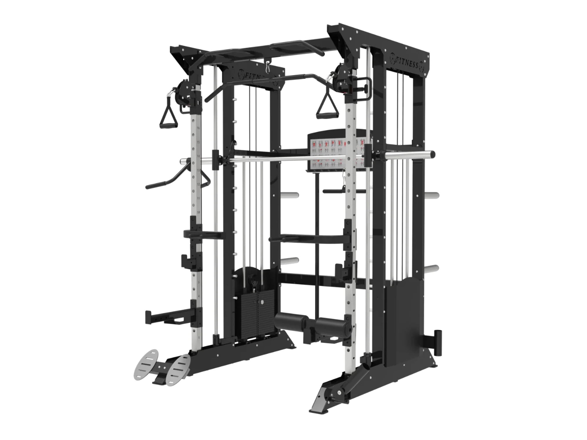 SFE Multi Functional Trainer / Smith Machine Home Gym w/ (2) 200lb weight stacks
