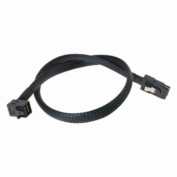 SFF 8087 to Right Angle Mini SAS HD 8643 Internal Cable for Hard Drive and Server Connection with Coaxial Interface
