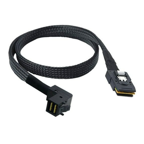 SFF 8087 to Right Angled MiniSAS 8643 Internal Cable for Hard Drives and Server Connection with Coaxials Interfaces