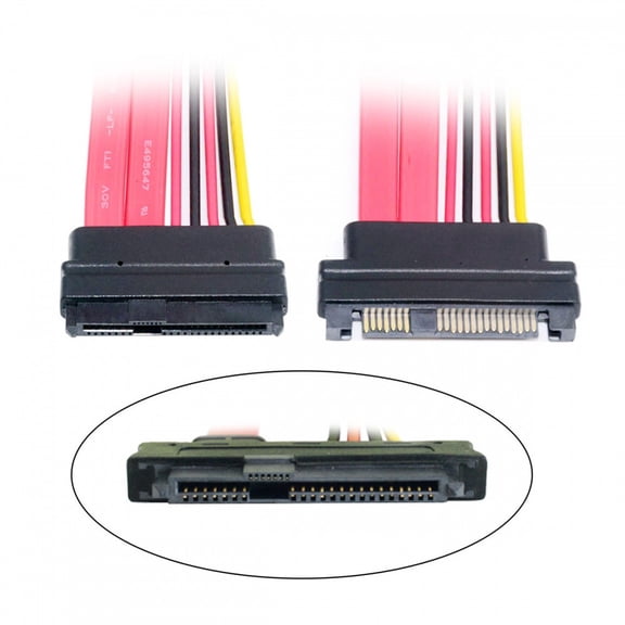 SFF-8482 SAS Cable 29Pin Male to Female Extension Cable for SAS Raid Server Hard Disk Drive SSD 12Gbps