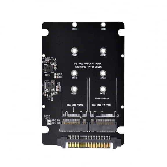 SFF-8639 NVME U.2 to Combo NGFF M.2 M-key SATA PCIe SSD Adapter for Mainboard Compatible with SSD 750 p3600 p3700