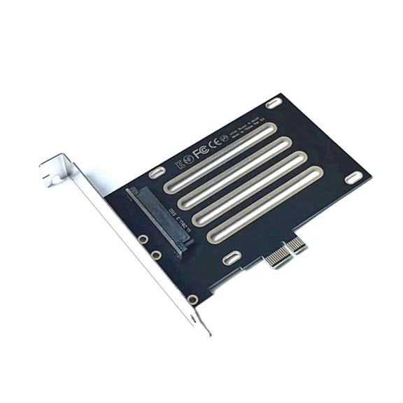 SFF-8639 U.2 U.3 to PCIE 3.0 4.0 X1 Adapter Card Adapter Motherboard Slot PCIEX1 Multi-Function Adapter Module,1 x Riser Card Module 1 x Full High-End Board 1 x Screwdriver 6 x Screw