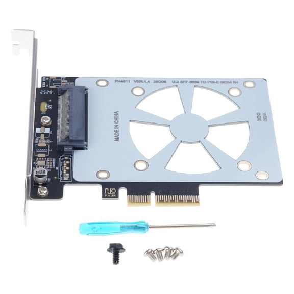 SFF-8639 to PCIE Adapter Driver Needed Compatible for //X16 Slots Motherboards Efficiency Data Transfer