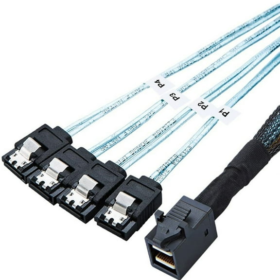 SFF-8643 to 4 Port 7Pin Cable Server External Hard Drives Cable Server Cable
