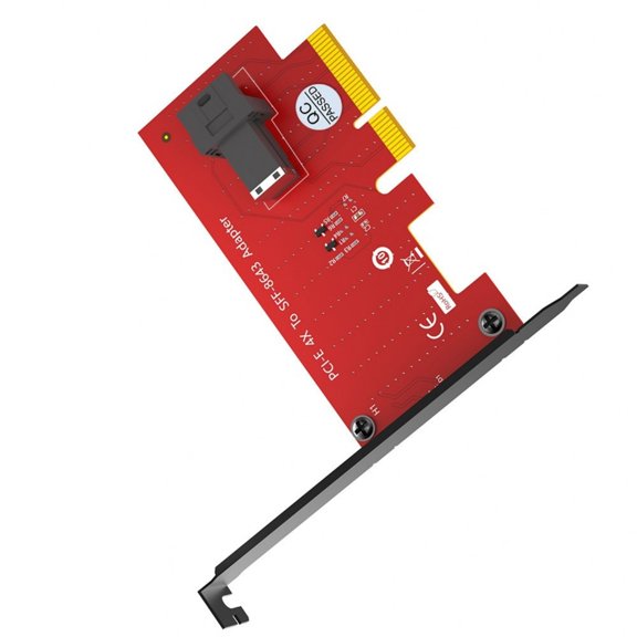 SFF 8643 to PCIeX4 Adapter Card for Servers and Workstations Enhances Storage Capabilities