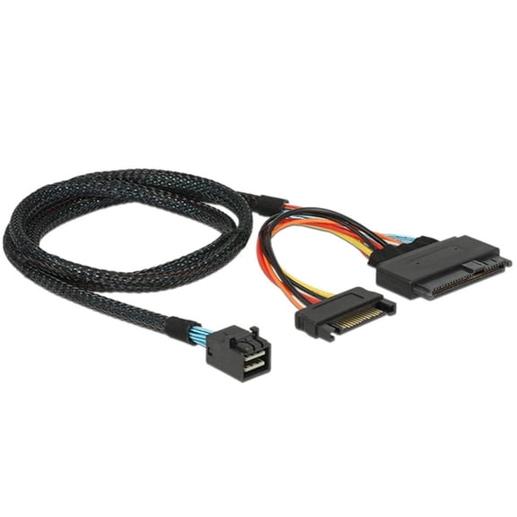 SFF-8643 to SFF-8639 Cord Internal SFF-8643 to SFF-8639 Adapter with 15 Pin Power Port NVME Transmission Cable
