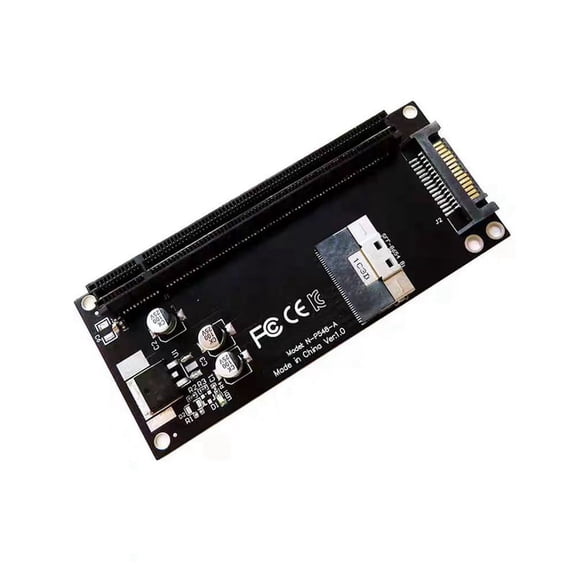 SFF-8654 8i to PCIe 4.0 X16 External Graphics Card Adapter for Mainboard DIY Computers Accessories,1 x Extension Card,Black
