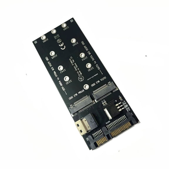 SFF-8654 PCIe NVMe Converter Card Transfer Storage Expansion 2 in 1 Adapter M.2 NVMe Adapter Card Host Controller