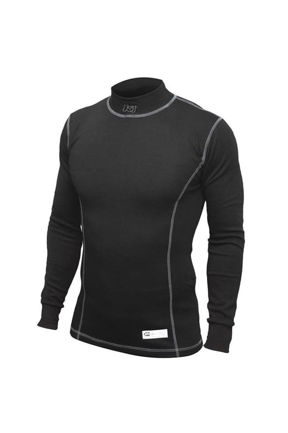 SFI 3.3 Precision Long Sleeve Undershirt, Black - Medium