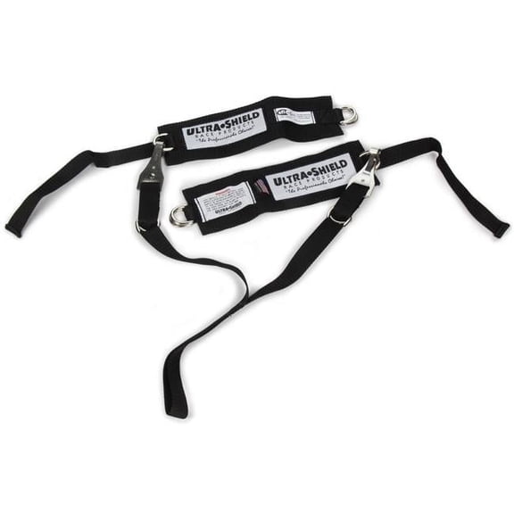 SFI 3.3 Y-Strap Arm Restraint Adult Harness with Nylon Padded - Black