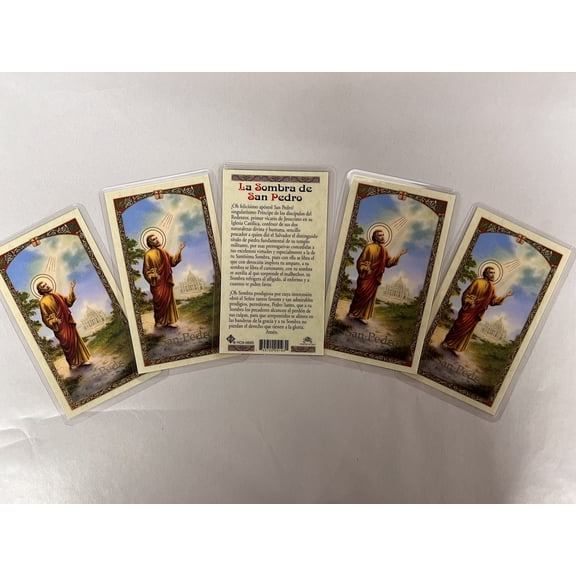 SFI San Pedro Spanish Prayer Cards Laminated, 5 Count