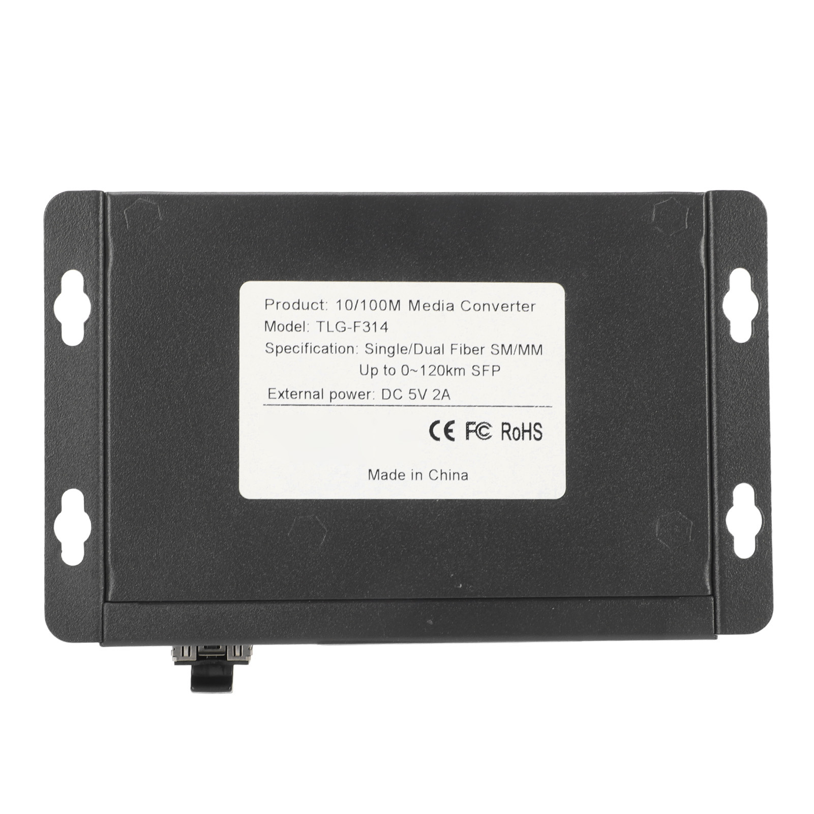 SFP Fiber Media Converter 1 Optical Port 4 Electrical Port Up To 120km ...