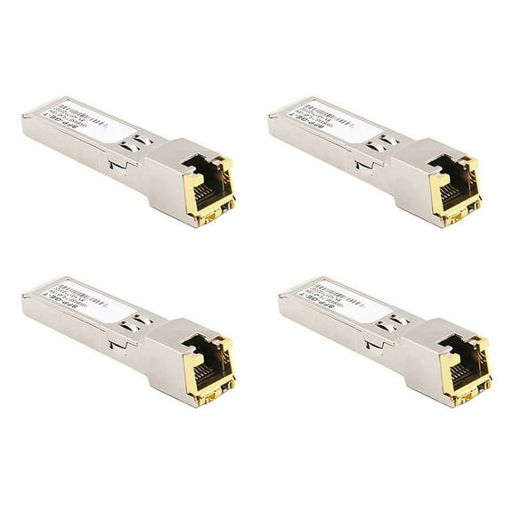 SFP Module RJ45 Switch Gbic 10/100/1000 Connector SFP Copper RJ45 SFP Module Gigabit Ethernet Port 4Pcs