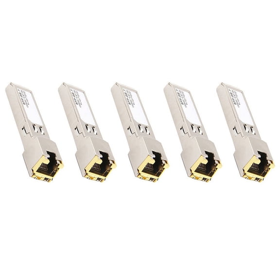 SFP Module RJ45 Switch Gbic 10/100/1000 Connector SFP Copper RJ45 SFP Module Gigabit Ethernet Port 5Pcs