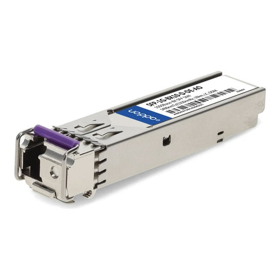 AddOn - SFP (mini-GBIC) transceiver module (equivalent to: Dell SFP-1G-BX10-D) - 1GbE - 1000Base-BX-D - LC single-mode - up to 6.2 miles - 1490 (TX) / 1310 (RX) nm - TAA Compliant