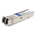 thumbnail image 1 of AddOn - SFP (mini-GBIC) transceiver module (equivalent to: Cisco ONS-SE-GE-ZX) - 1GbE - 1000Base-ZX - LC single-mode - up to 43.5 miles - 1550 nm - TAA Compliant, 1 of 8