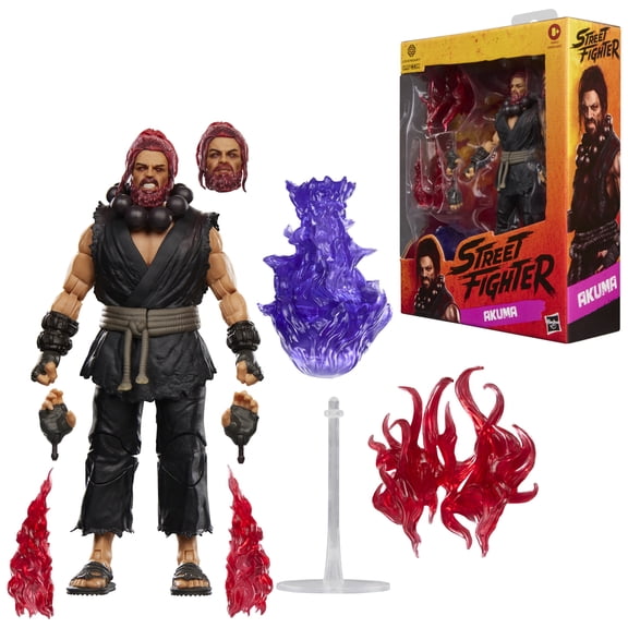 Street Fighter Akuma Figure 6-inch Collectible, Ages 8+