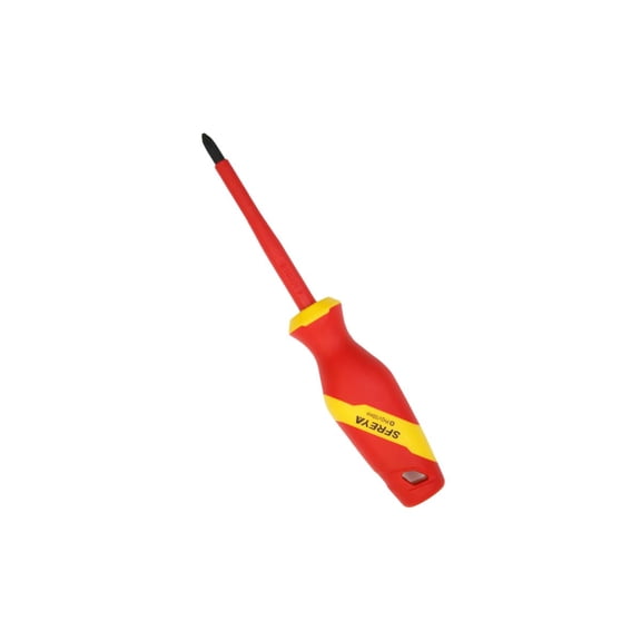 SFREYA F807206 Insulated Phillips Screwdriver, S2 Steel,VDE Certified 1000V Live Wire Operation,TPE Ergonomic Non-Slip Handle,European&US Standard Professional Electrician Insulated Cross Head Scre