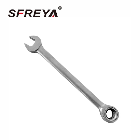 SFREYA T100608 Titanium Alloy Ratchet Combination Wrench, Non-Magnetic Anti-Corrosion, Ergonomic Non-Slip Handle, European & US Standard Labor-Saving Industrial Repair Hand Tool