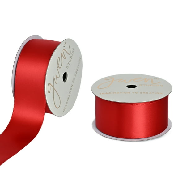 Gwen Studios 7/8" Black Grosgrain Ribbon, 7 Yards