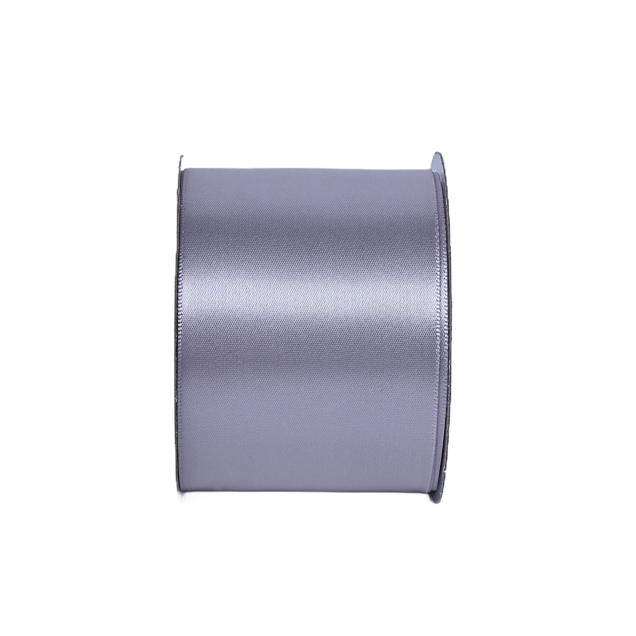 Gwen Studios 2 1/4" Gray Satin Ribbon, 4 Yards