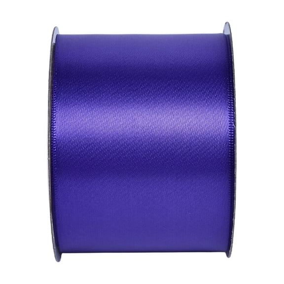 Gwen Studios 2.5" Purple Satin Ribbon, 3 Yards