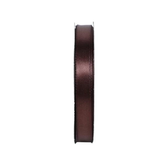 Gwen Studios 3/8" Brown Satin Ribbon, 6 yards
