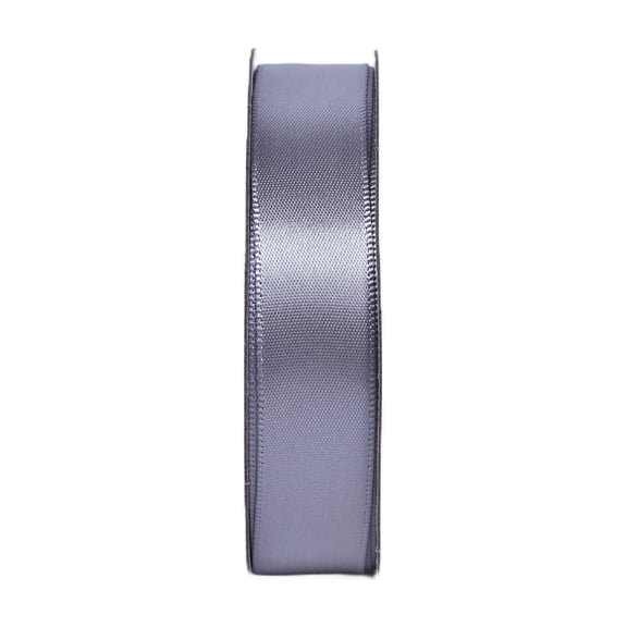 Gwen Studios 5/8" Light Gray Satin Ribbon, 7 Yards Spool for Crafts and Decor