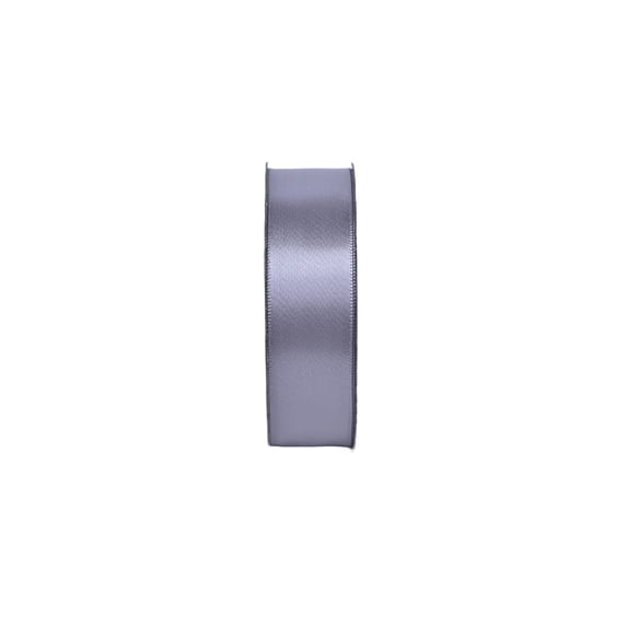 Gwen Studios 7/8" Grey Satin Ribbon, 7 Yards