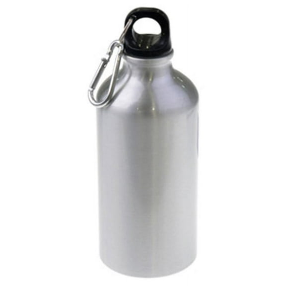 SFS BLANK Aluminum Grey Sport Thermos Flask W/Carabine for Sublimation Dye Heat Thermal Transfer Grey 600ml