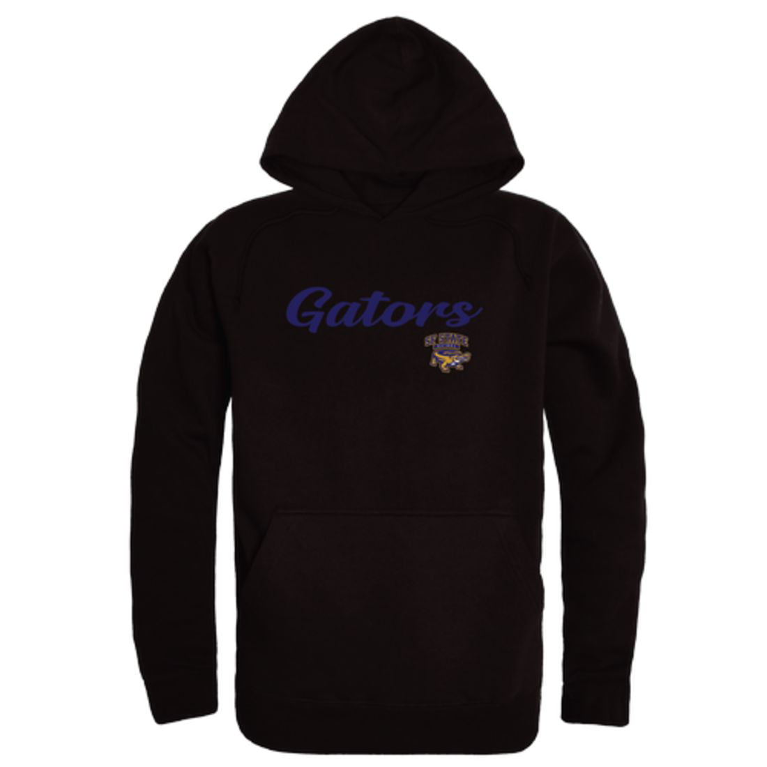 SFSU San Francisco State University Gators Script Hoodie Sweatshirt Black  XX-Large