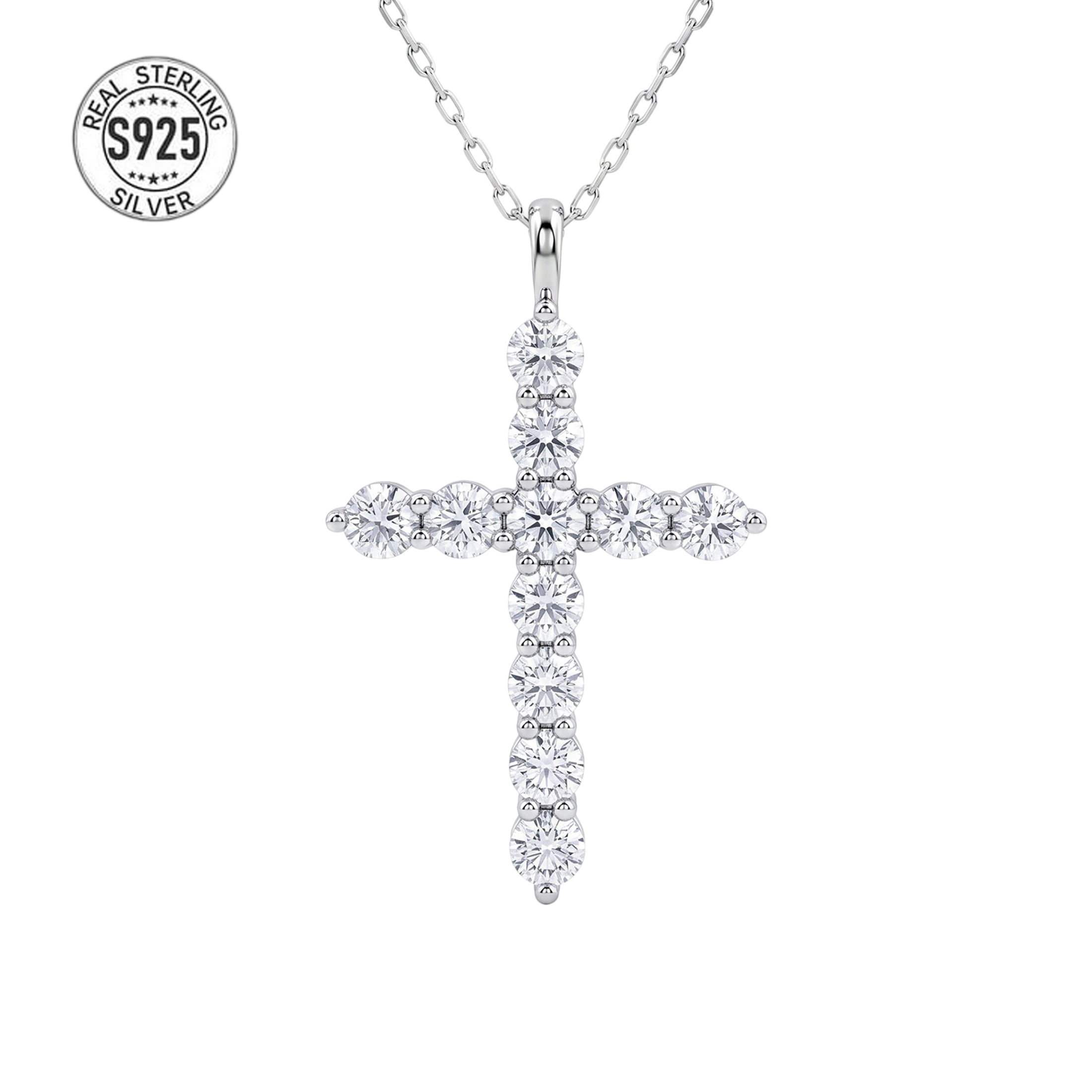 Cross Necklaces for Women 925 Sterling Silver Faith Pendant Jewelry Clearance Gift For Her