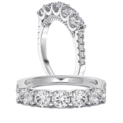 Women's Eternity Style Polished Ring New .925 Sterling Silver Band Sizes 2-13