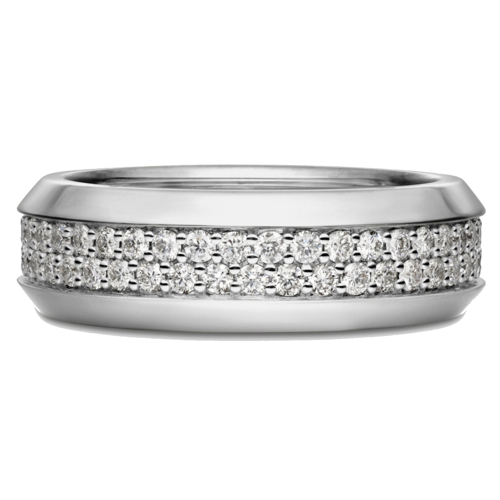 SFTING Mens Wedding Band 925 Sterling Silver Rings for Men Two Row — free download