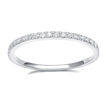 SFTING Wedding Band 925 Sterling Silver Stackable Eternity Rings for Women Silver Size 7