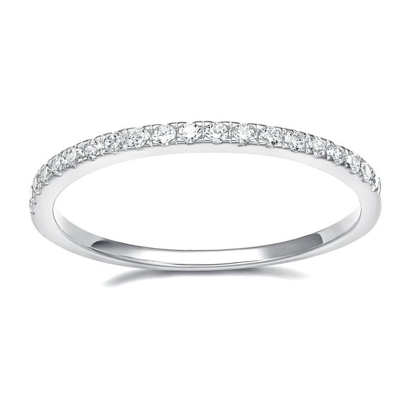 SFTING Wedding Band 925 Sterling Silver Stackable Eternity Rings for Women Silver Size 7